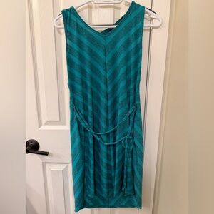 North Face Teal Chevron Sleeveless Dress